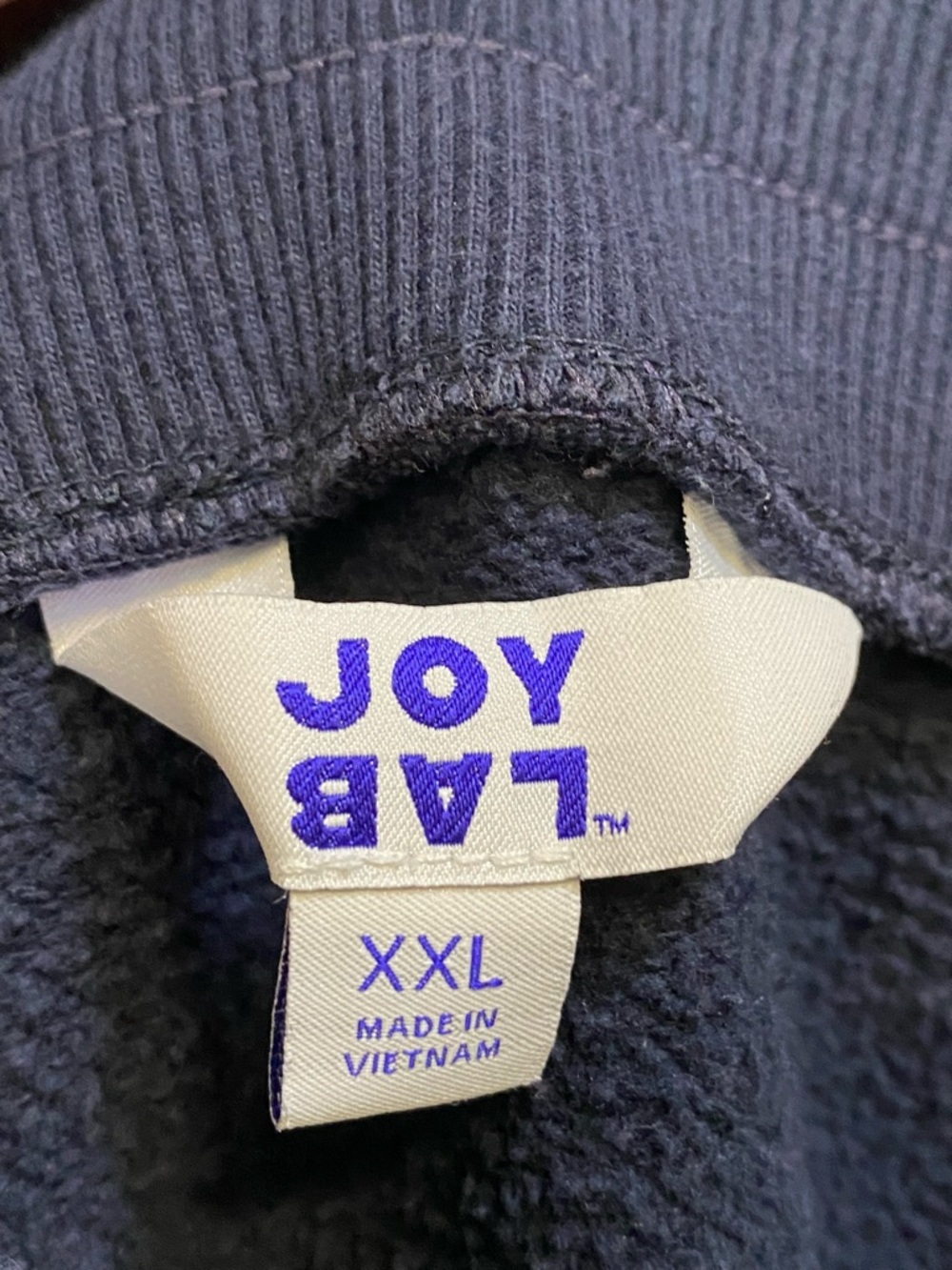 JoyLab Men's Navy Drawstring Joggers - Picture 3 of 4